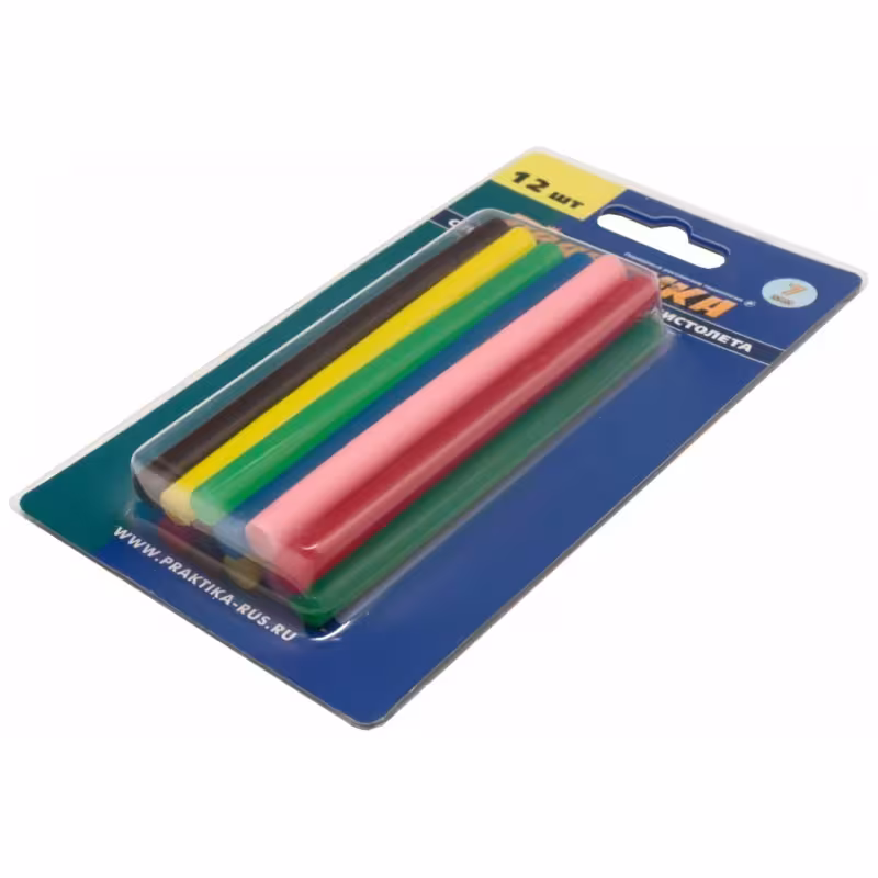 Стержни клеевые Практика 641-671, 7х100 мм, 12 шт.