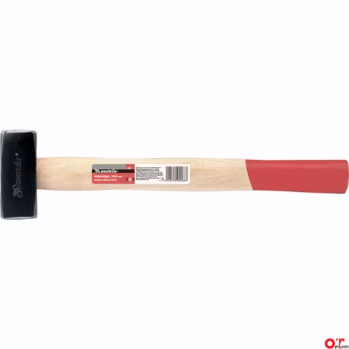 Кувалда 1кг. "MATRIX" "PROFI" с деревянной ручкой, кованая