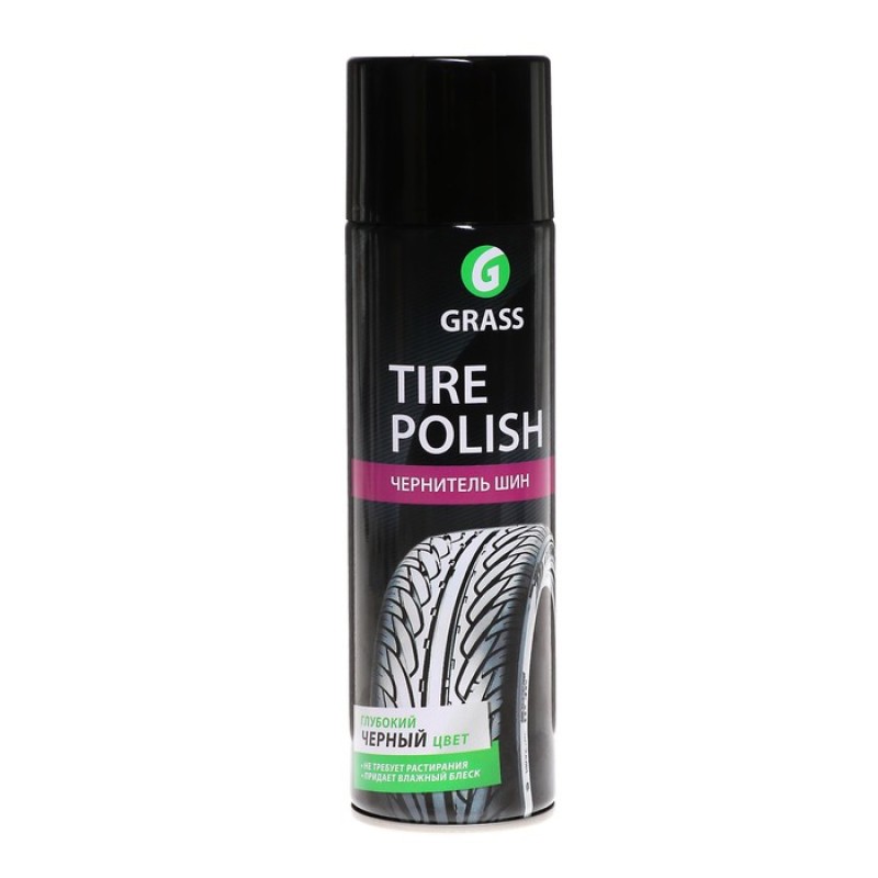 Аэрозоль-чернитель резины Grass Tire Polish 700670, 0.65 л