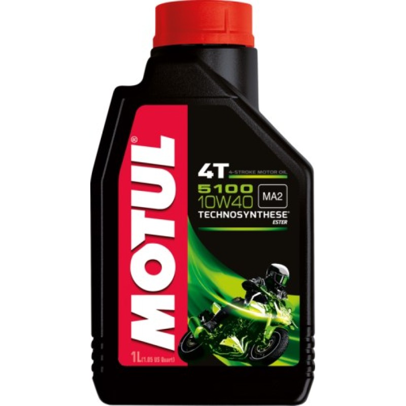 Масло моторное полусинтетическое для 4Т мотоциклов Motul 5100 10W40, 1л