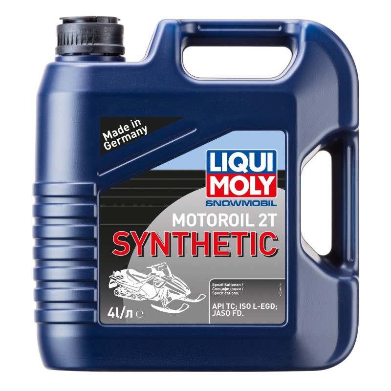 Масло моторное синтетическое для 2Т снегоходов Liqui Moly Snowmobil Motoroil, 4л 