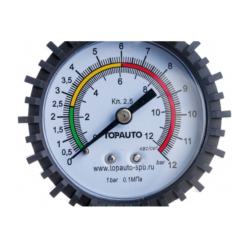 Манометр для пистолета подкачки шин Top Auto 14410, резьба М10х1          