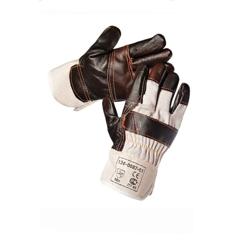Перчатки защитные Спец ПЕР301, кожа, размер XL