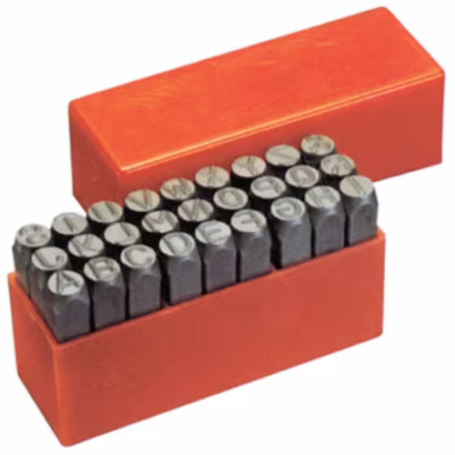 Набор буквенных клейм LICOTA ATF-5115A-6.0, латинские буквы, 6 мм, CrMo