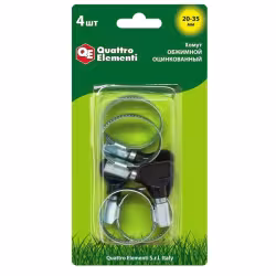 Хомут с ключом для шланга Quattro Elementi, 20-35 мм (1шт)