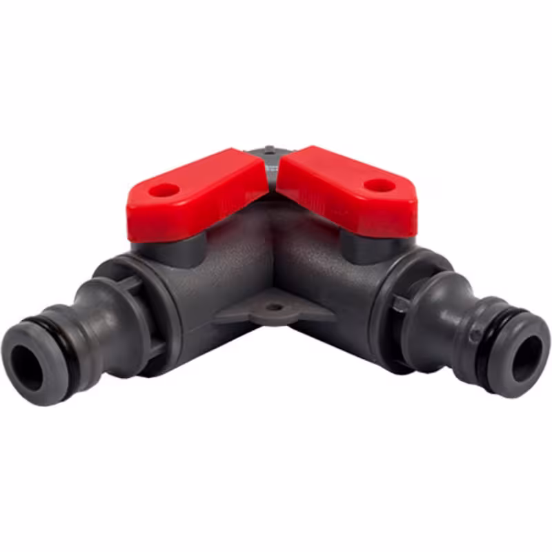 Разветвитель Quattro Elementi 646-027, 2-х канальный ,1/2"-3/4"