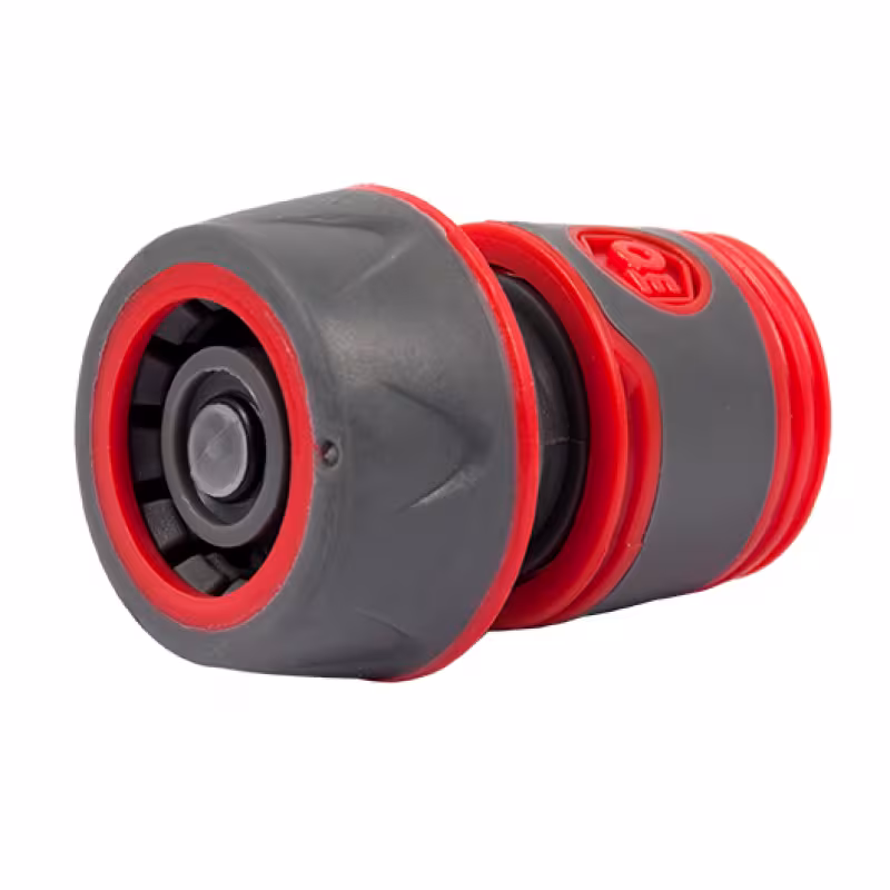 Соединитель быстроразъемный с аквастопом для шланга Quattro Elementi, 3/4"