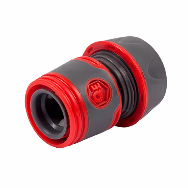 Соединитель быстроразъемный с аквастопом для шланга Quattro Elementi, 3/4"