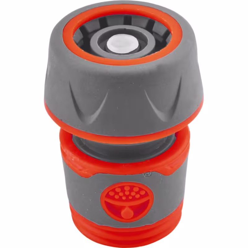 Соединитель быстроразъемный с аквастопом для шланга Quattro Elementi, 3/4"