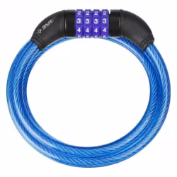 Замок тросовый 10*1200мм кодовый, изменяемый код, Зубр "Профессионал"