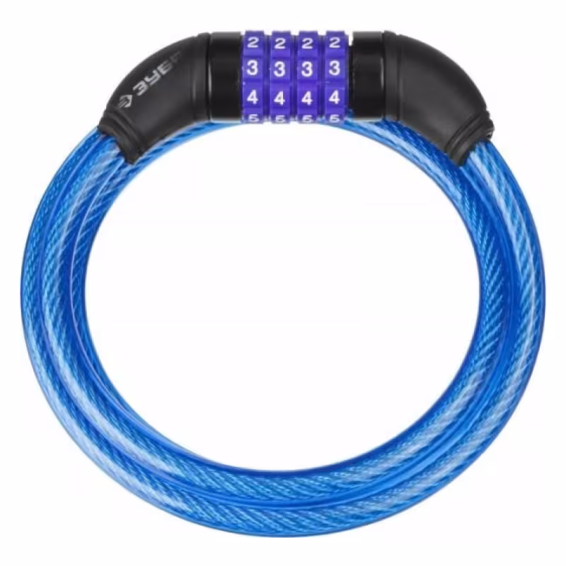 Замок тросовый 10*1200мм кодовый, изменяемый код, Зубр "Профессионал"