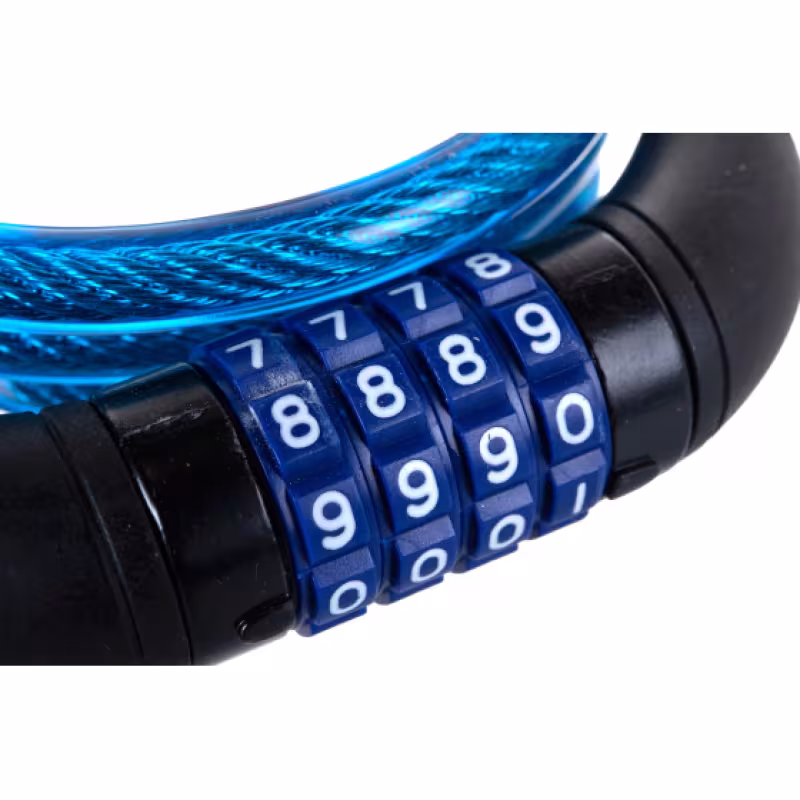 Замок тросовый 10*1200мм кодовый, изменяемый код, Зубр "Профессионал"