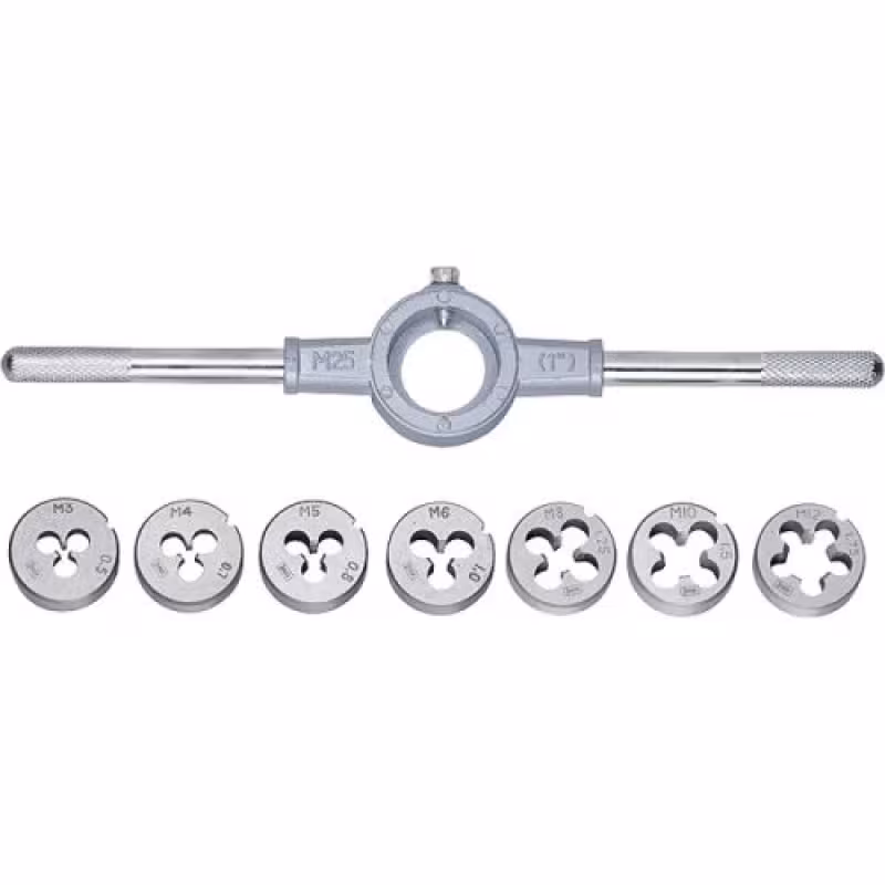 Набор плашек Политех 4515005, 8 предметов (М3-М12)