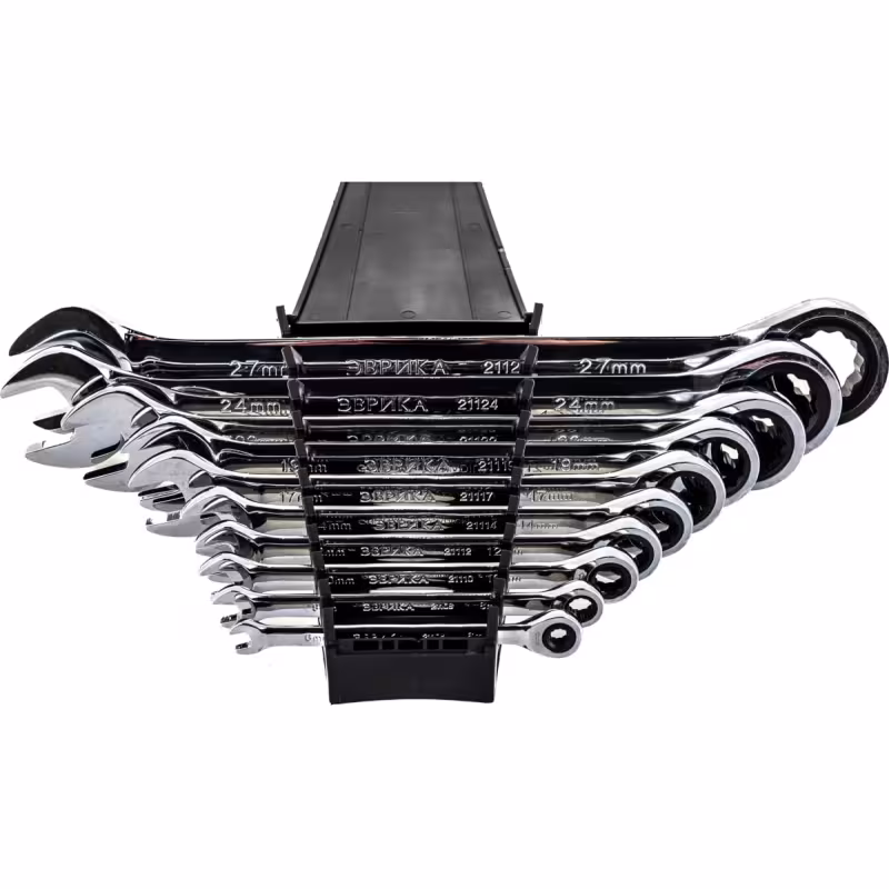 Набор ключей  рожково-накидных Эврика ER-20627, 6-27 мм, 10 предметов