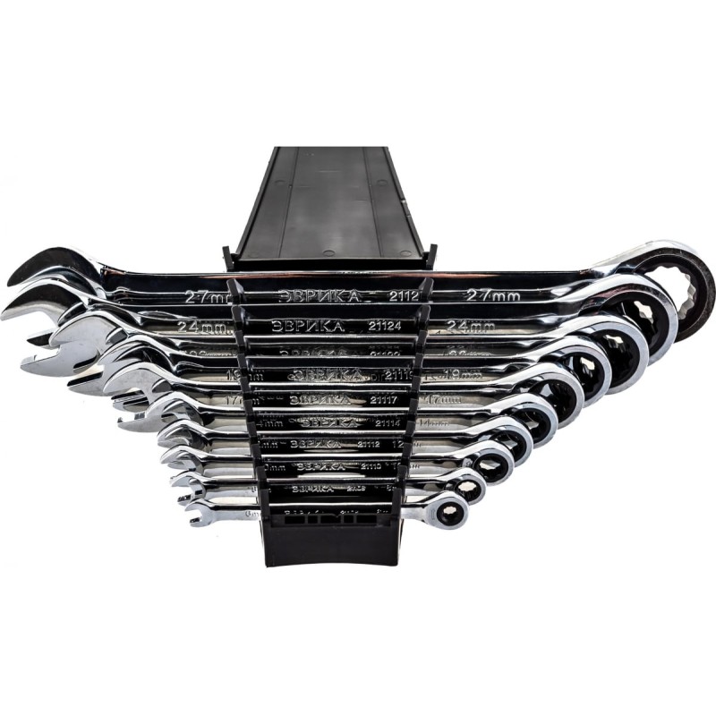 Набор ключей  рожково-накидных Эврика ER-20627, 6-27 мм, 10 предметов