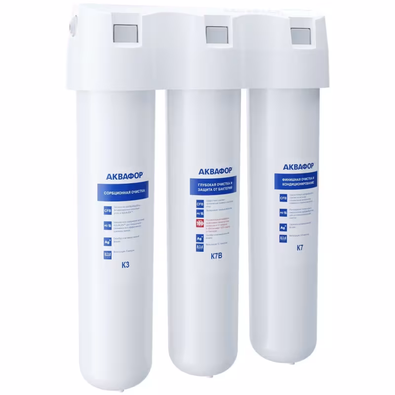 Водоочиститель трехступенчатый Аквафор Кристалл Эко