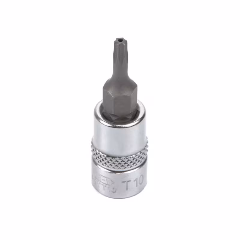 Бита T10 TORX 1/4 в головке LICOTA с отверстием
