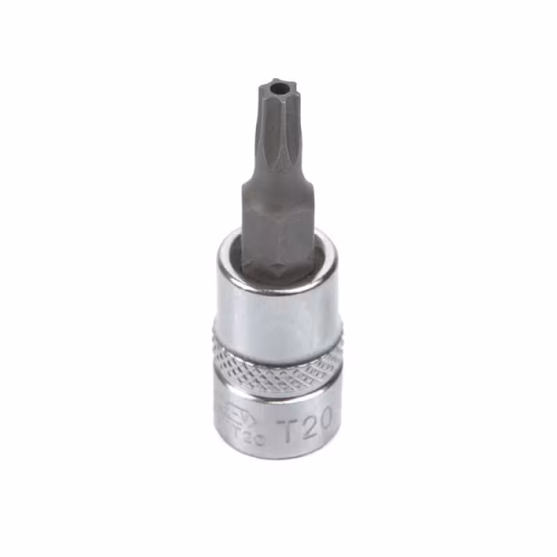 Бита T20 TORX 1/4 в головке LICOTA с отверстием