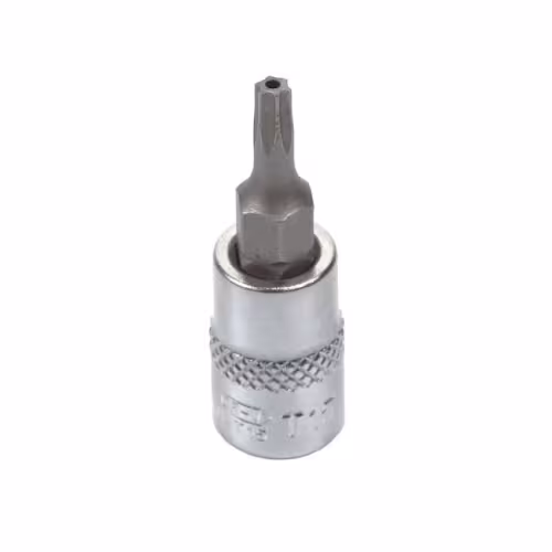 Бита T15 TORX 1/4 в головке LICOTA с отверстием