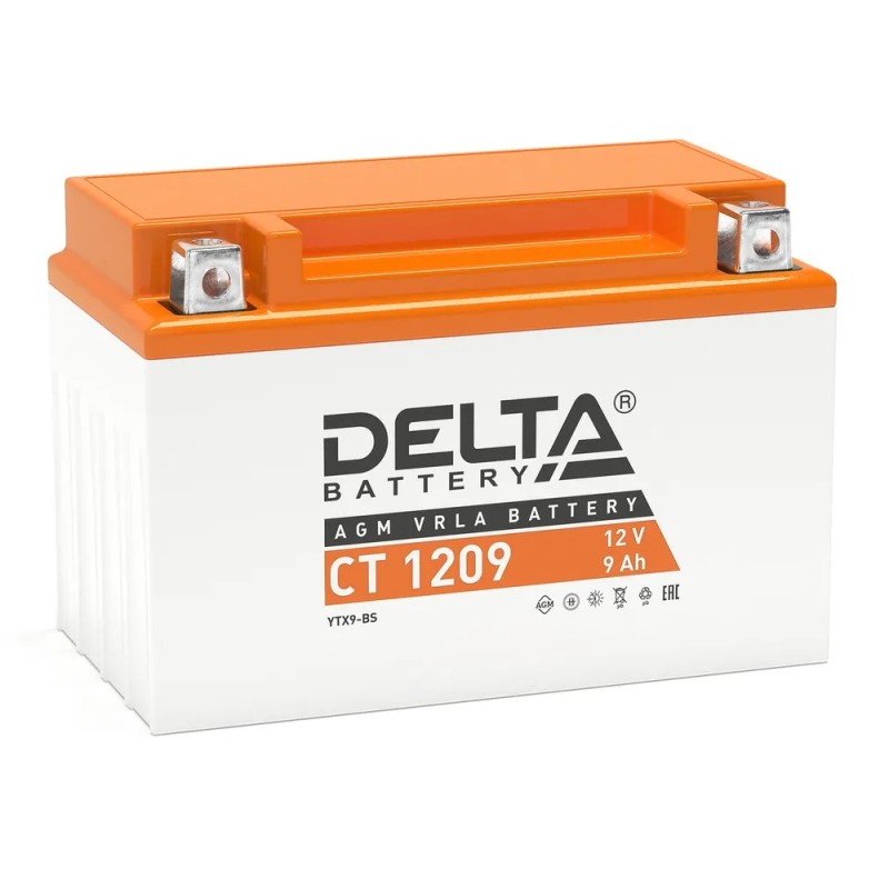 Аккумулятор Delta CT1209, 9Ah, 12V