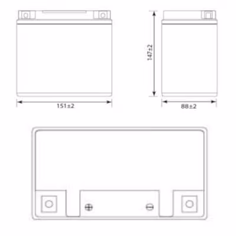 Аккумулятор Delta CT1214, 14Ah, 12V