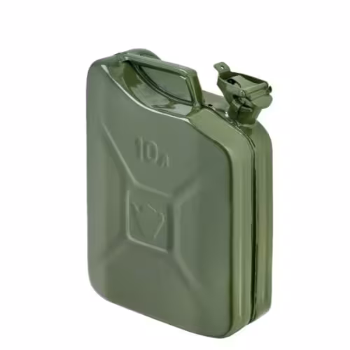 Канистра стальная для топлива Автостоп AT03336, зеленый, 10 л