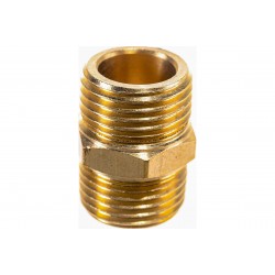 Переходник Эврика ER-MM08/08, 1/2"(M)x1/2"(M)