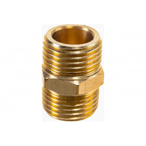 Переходник Эврика ER-MM08/08, 1/2"(M)x1/2"(M)