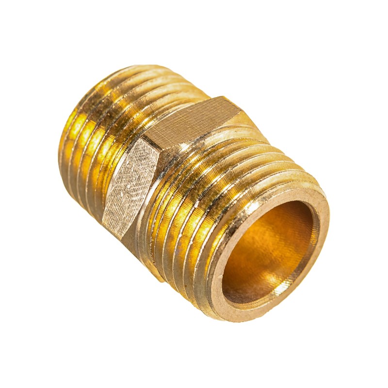 Переходник Эврика ER-MM08/08, 1/2"(M)x1/2"(M)