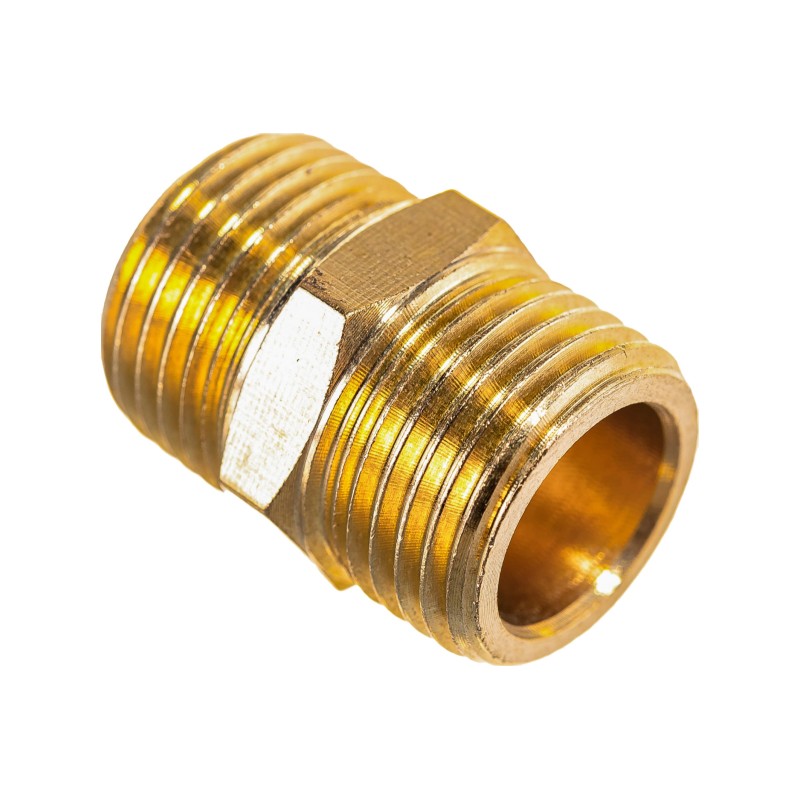 Переходник Эврика ER-MM08/08, 1/2"(M)x1/2"(M)