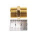 Переходник Эврика ER-MM08/08, 1/2"(M)x1/2"(M)