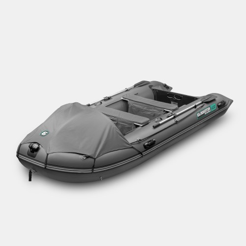 Надувная лодка ПВХ Gladiator C400AL, пайол алюминиевый, темно-серый