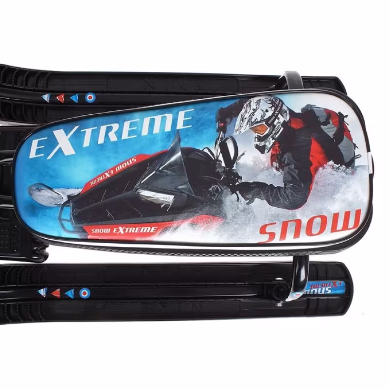 Снегокат Nika Kids Тимка Спорт 1 Зимний спорт, артикул ТС1/С2, высота  540 мм, черная рама