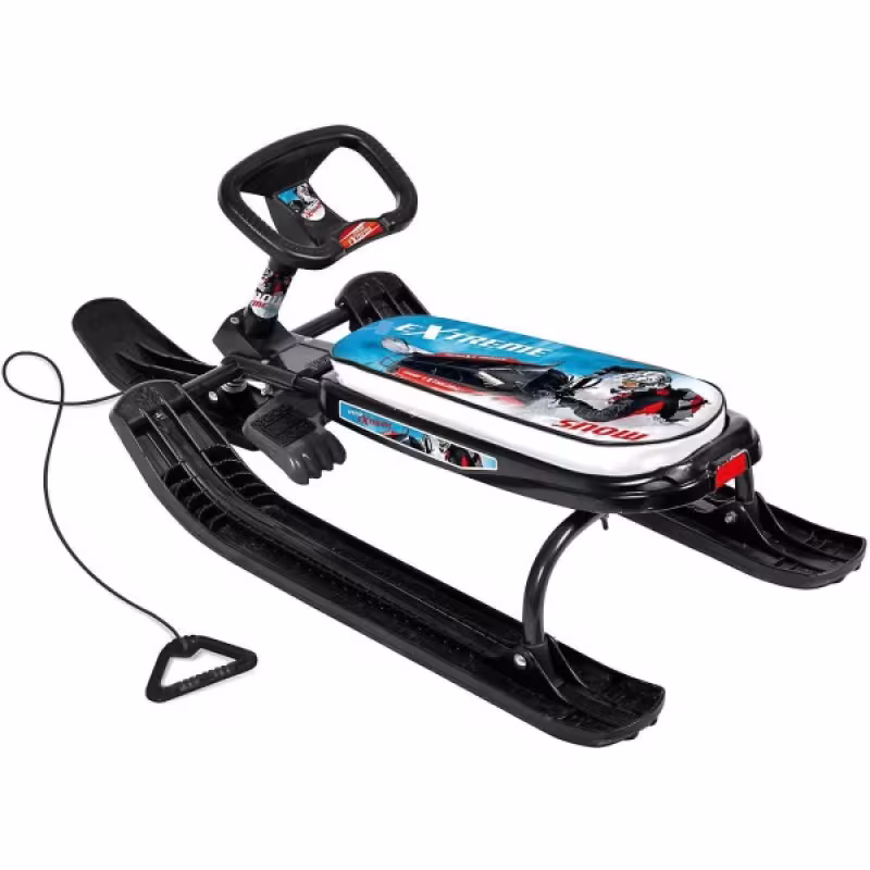 Снегокат Nika Kids Тимка Спорт 1 Зимний спорт, артикул ТС1/С2, высота  540 мм, черная рама