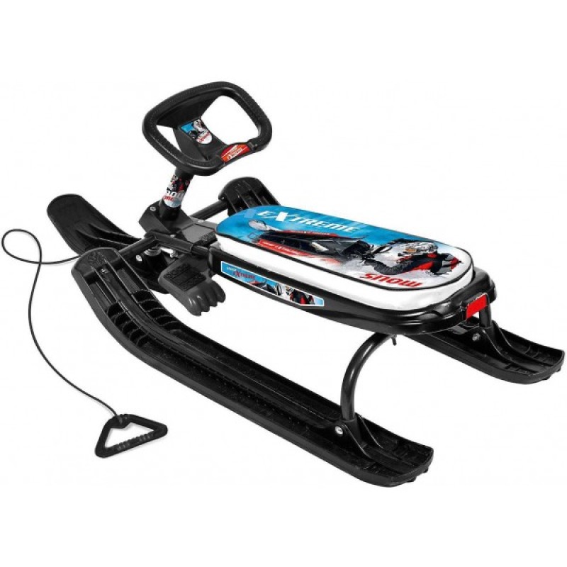 Снегокат Nika Kids Тимка Спорт 1 Зимний спорт, артикул ТС1/С2, высота  540 мм, черная рама