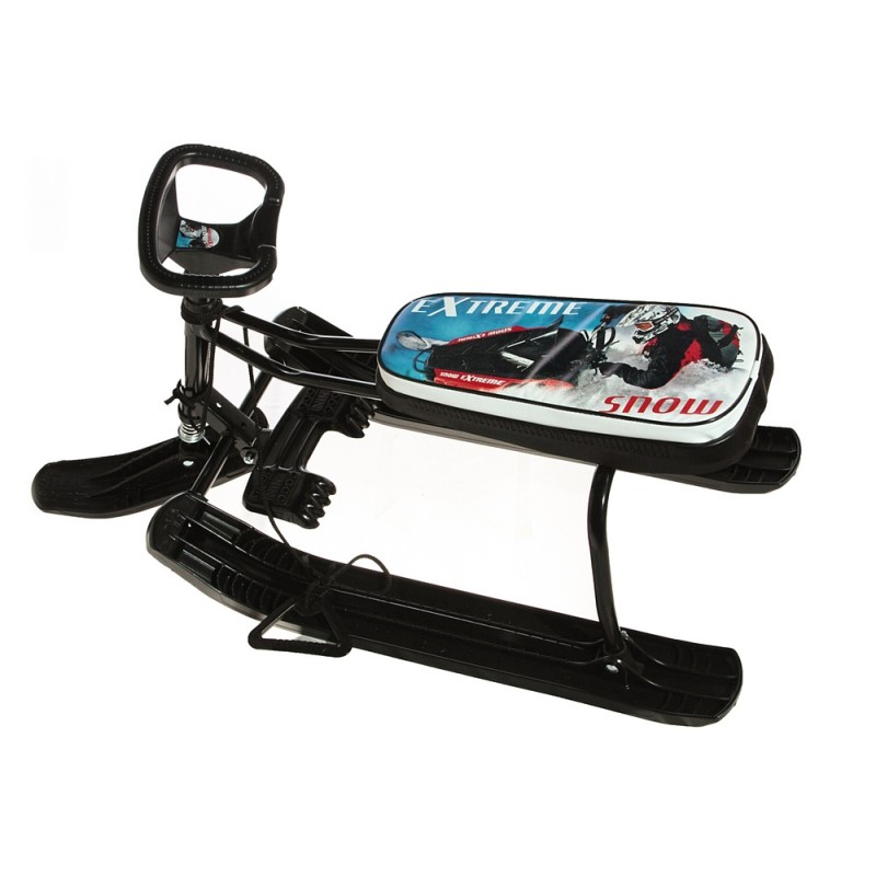 Снегокат Nika Kids Тимка Спорт 1 Зимний спорт, артикул ТС1/С2, высота  540 мм, черная рама