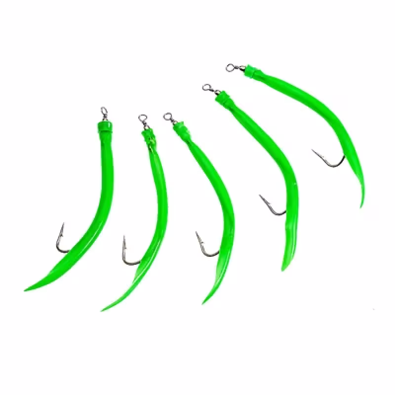 Оснастка SFT SCH-T002 черви зеленые 10/0, 5 шт.