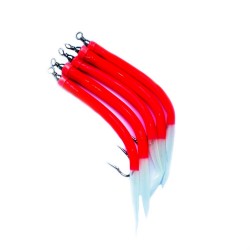 Оснастка SFT SCH-T003 черви красные/фосфор 10/0, 5 шт.