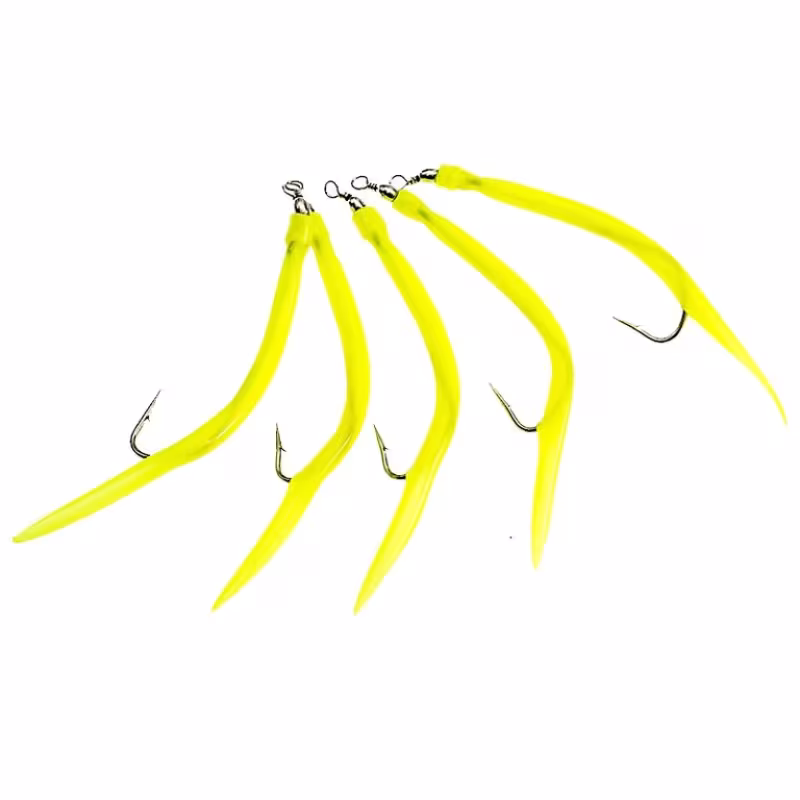 Оснастка SFT SCH-T004 черви лимонные 10/0, 5 шт.