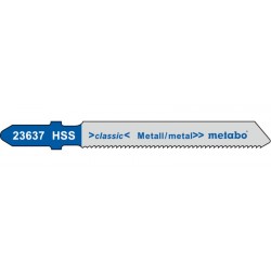Пилки д/лобзика по стали METABO T118A (51х1.2мм HSS, в упак 5шт) 1шт