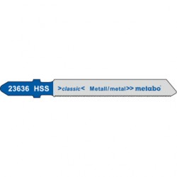 Пилки д/лобзика по стали METABO T118G (51х0.7мм HSS, в упак 5шт) 1шт