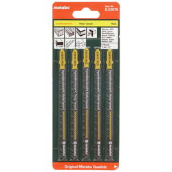 Пилки д/лобзика по дереву METABO T344DP (106х4мм HCS, в упак 5шт) 1шт 