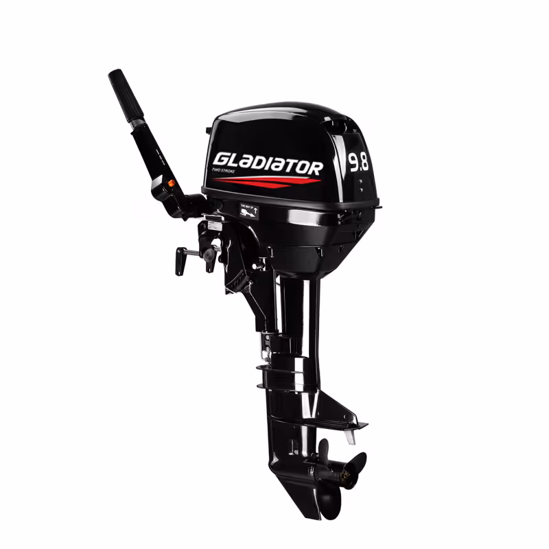 Лодочный мотор 2-тактный Gladiator G9.8FHS, 9,8 л.с.