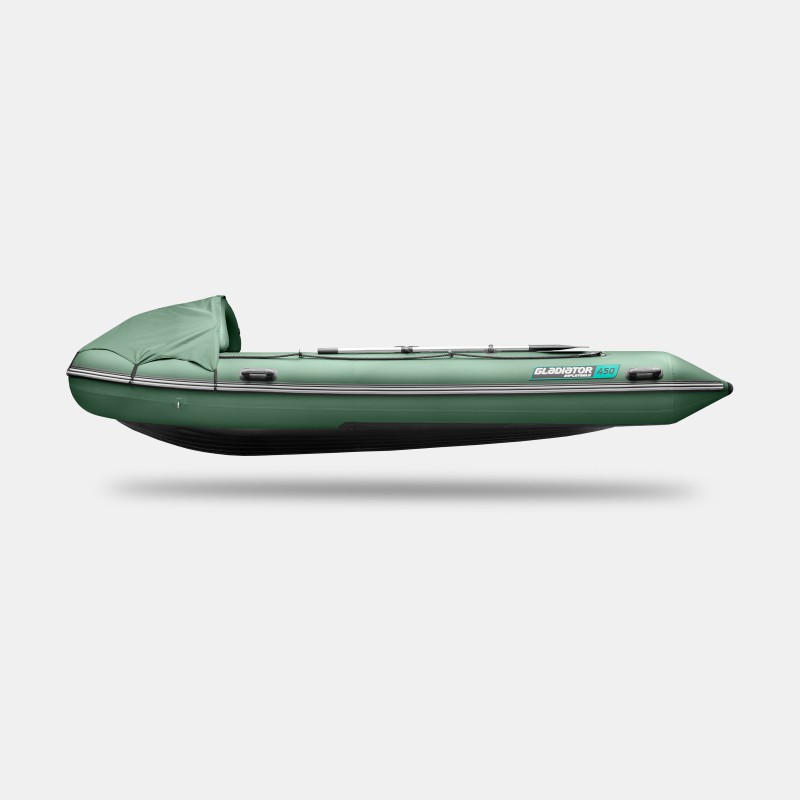 Надувная лодка ПВХ Gladiator Air PRO E450PRO, НДНД, зеленый