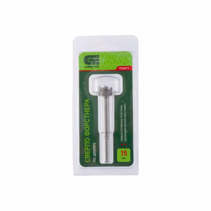 Сверло Сибртех Форстнера 704815, 15x77 мм 