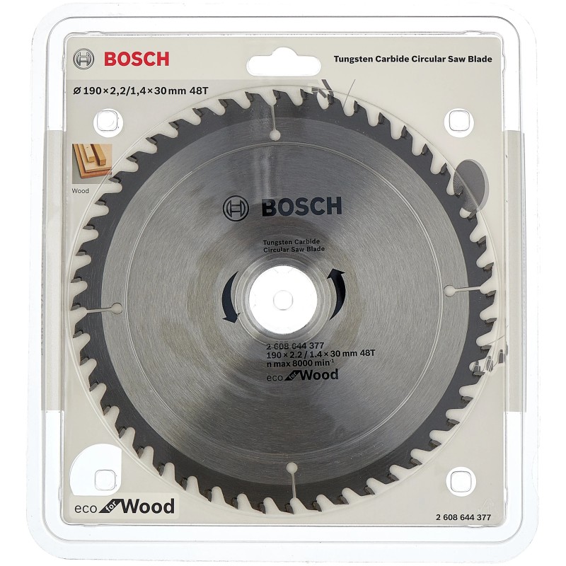 Диск пильный по дереву Bosch Eco Wood 2608644377, 190х1,4/2,2x30 мм