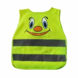 Жилет светоотражающий детский Vinca Sport Смайлик, желтый, 450х400 мм