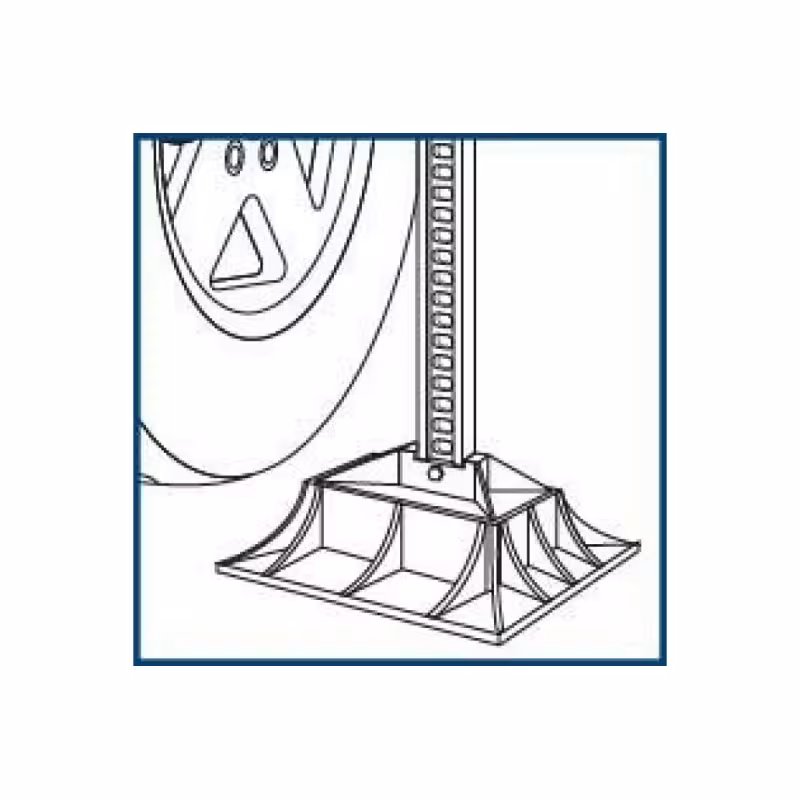 Опора для реечного домкрата на грунте Stels 50539