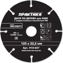 Диск пильный по дереву Практика 910-027, 125х22мм