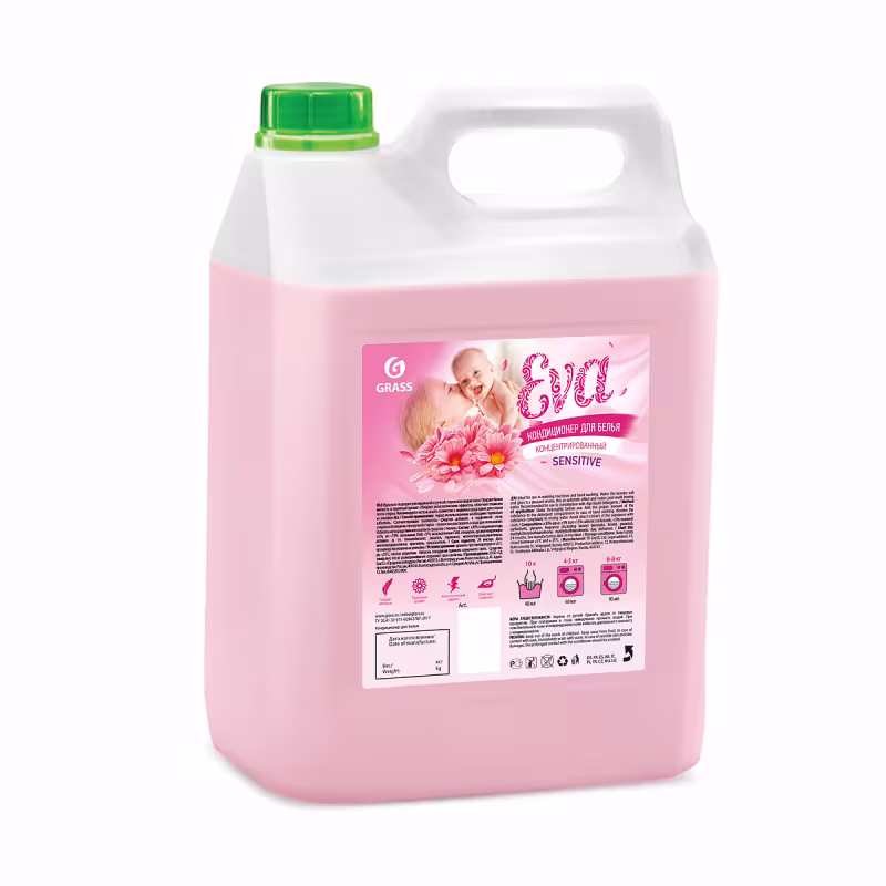 Кондиционер для белья Grass Eva Sensitive, концентрат, 5 л